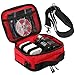 Empty Multi-Functional Carrying case with Non Slip Elastic Bands for Storing RDA RTA Tank and Mod Batteries and Coil Tools and Liquid Bottles(Red)