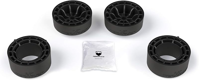 Kit de elevação por espaçadores TeraFlex Performance 1,5 pol. para Jeep JLU 4 portas – 1 kit