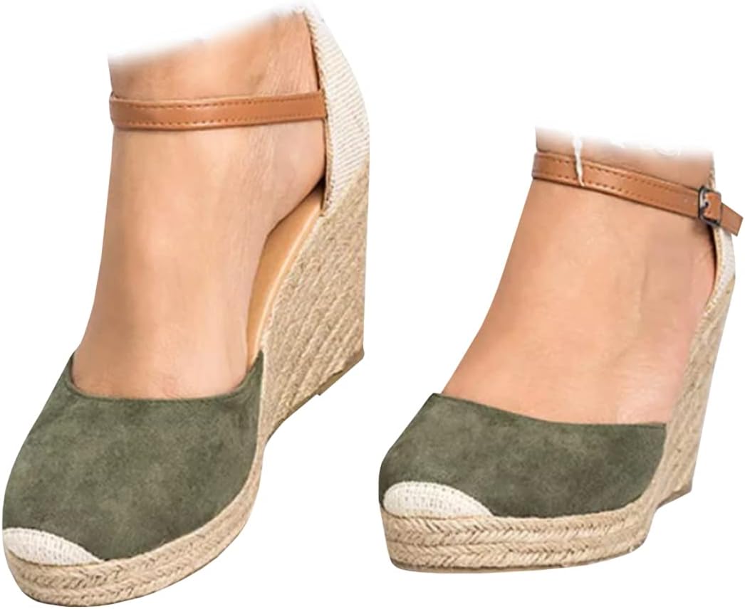 Low heel closed toe espadrilles Clearance