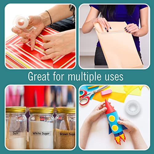 Invisible Tape – 12 Rolls Tape Refills – Invisible Tape For Dispenser 1/2" X 1296” Invisible On Paper For Correction And Labeling, Ideal For Office, School, And Home Use #TOP5