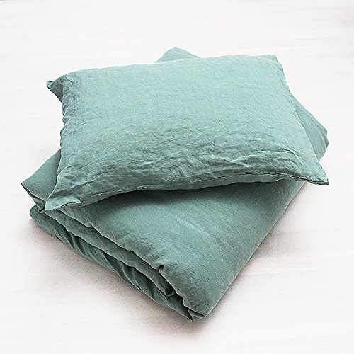 LinenMe Spa Green Stone Washed Bedlinen Set