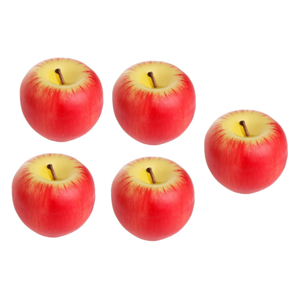 Ipetboom Realistic Candle Christmas Fruit Candles Shaped Simulation Artificial Apple Candles Set for Home Decor