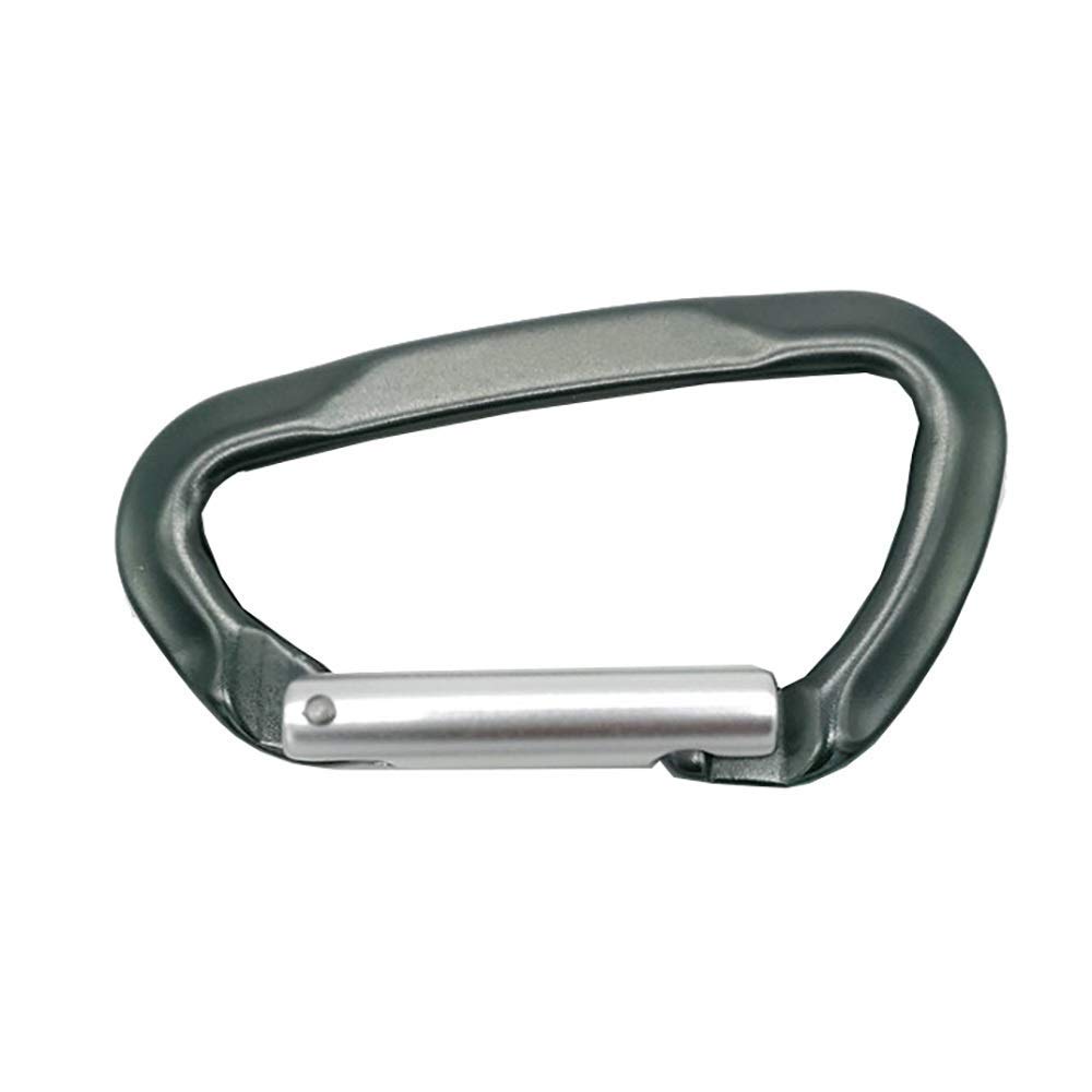 Mousqueton en Acier Inoxydable Clip Clip Crochet 2 Mousqueton Porte Droite/Mousqueton en Acier Inoxydable Clip de Fixation Clip 22kn Porte-clés Sac à Dos Super Durable (Noir,100x56mm)