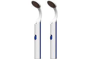 2-Piece Tooth Mirror with Integrated LED Lighting