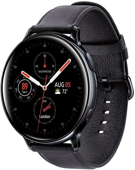 SAMSUNG Galaxy Watch Active 2 (44mm, GPS, Bluetooth, Unlocked LTE,) Smart Watch with Advanced Health Monitoring, Fitness Tracking, and Long lasting Battery, Aqua Black - (US Version)