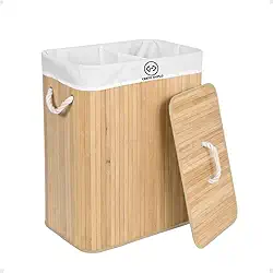 Cesto Retangular Roupas Sujas Banheiro E Lavanderia Forrado Duplo com Tampa