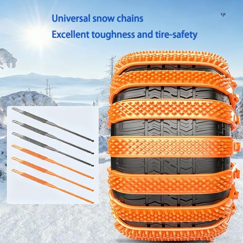 Chaînes à neige haute traction avec 10 ceintures d'attache