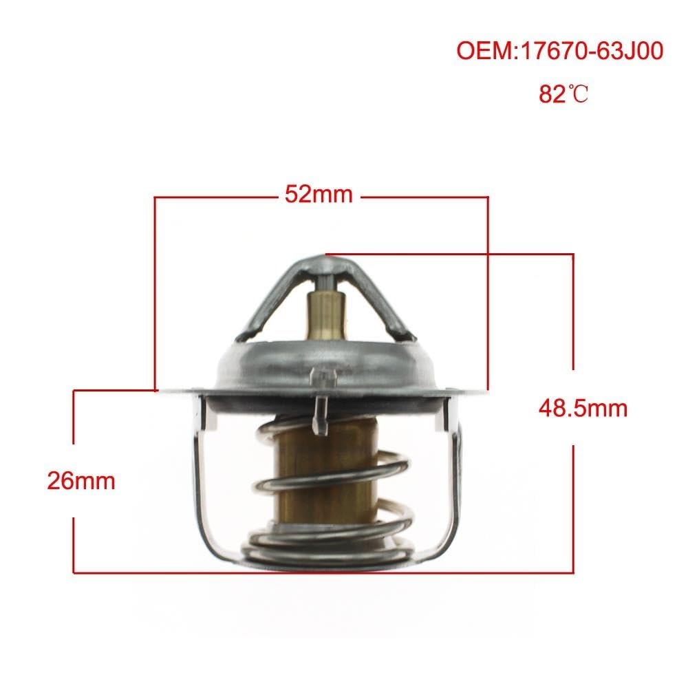Obudowa termostatu z szyjką wodną Nr: 17670-63J00 82C Pasuje do Suzuki Grand Vitara Kizashi SX4 Swift Jimny Aerio Liana 1767063J00