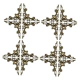 Protección de metal de larga duración: estos de esquinas de metal no solo añaden un toque decorativo, sino que también una protección robusta, extendiendo útil de sus artículos, protector de ángulo de metal, de esquinas para portátiles
