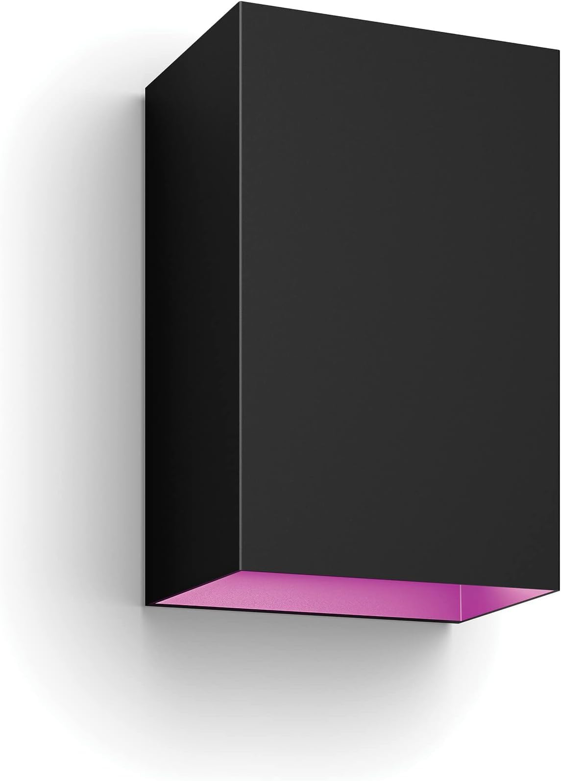 Philips Hue White and Color Ambiance Resonate, Lampada da Parete Smart LED, Luci LED Esterno, Lampada da Esterno a Parete con Doppia Illuminazione Sopra/Sotto, LED Integrato, Nera