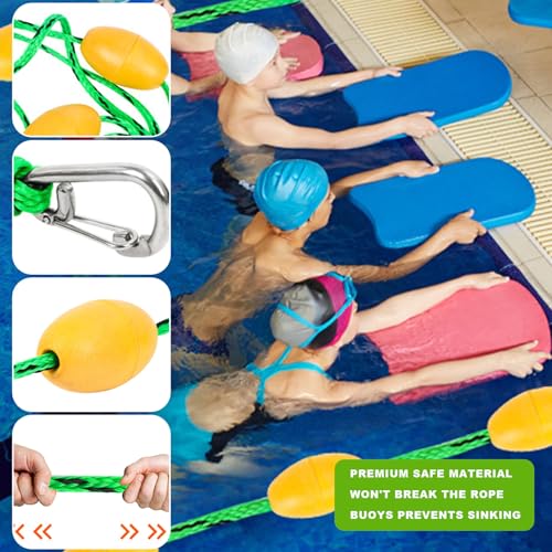 Évitez les chutes en zone profonde avec cette corde de piscine