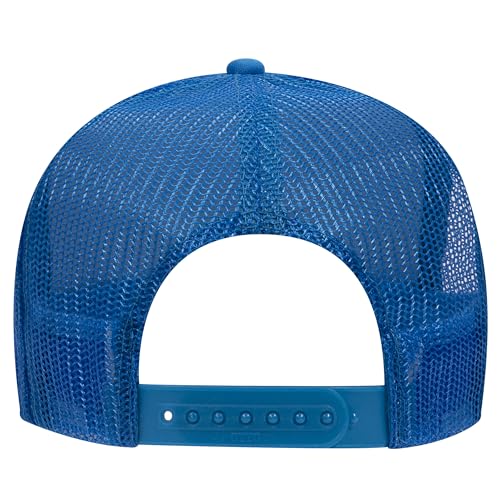 Image of OTTO Polyester Foam Front 5 Panel High Crown Mesh Back Trucker Hats in 97, Bulk, Wholesale