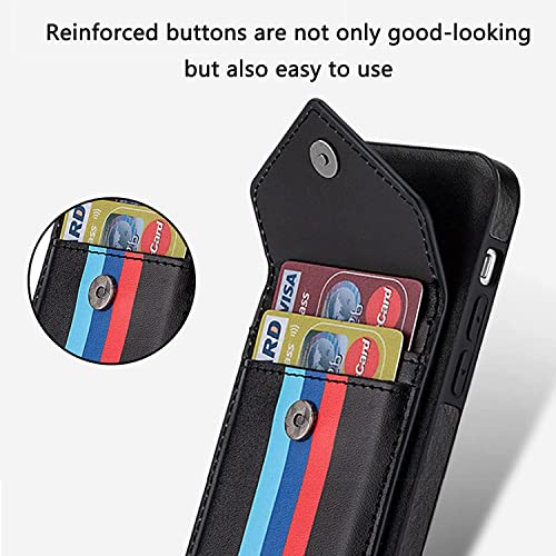 Étui iPhone 13 Pro antichoc ultra fin en cuir PU Svart