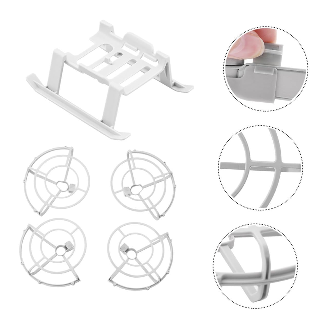 Protector de y Tren de Aterrizaje Extendido para Dron Mini Patas Elevadoras de Diseño Anti-colisión y para Drones de Bolsillo