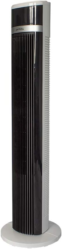 Jack Stonehouse Oscillating Tower Fan 3 Speed 3 Wind Mode Portable Slim Black with Remote Control & Timer