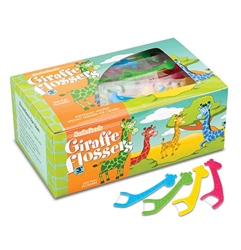 Practicon SmileGoods Giraffe Flossers, Individually Wrapped, Box of 200