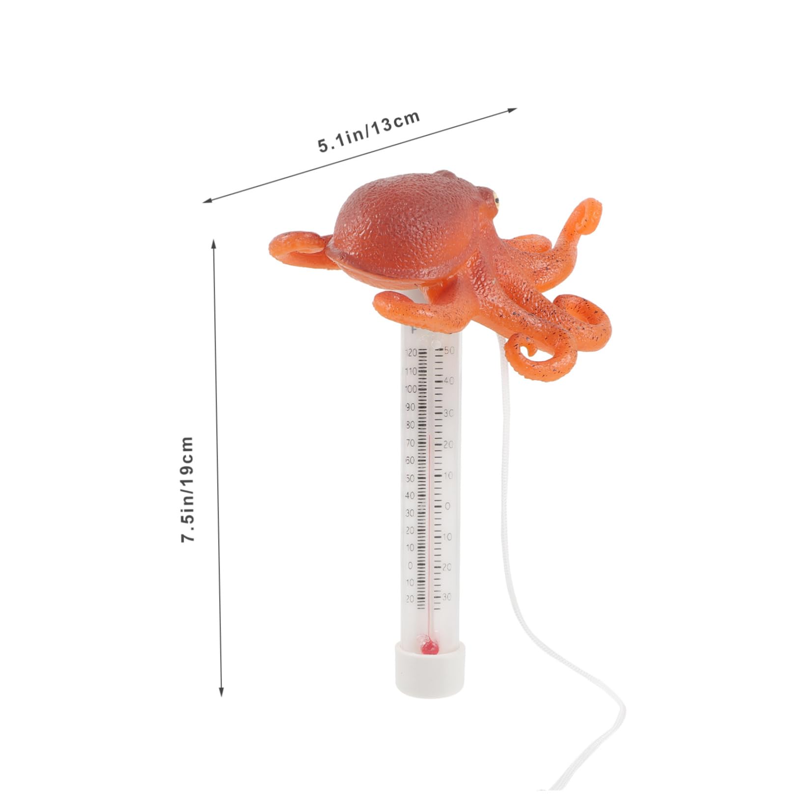 KOMBIUDA Termometro Celsius e Piscina per Misurazione Plastico Galleggiante in Temperatura Rapida Gradi Fahrenheit Acqua per Stagni e Vasche Idromassaggio