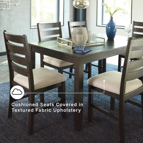 Image of Signature Design by Ashley Rokane 7-Piece Dining Table Set for 6, Brown