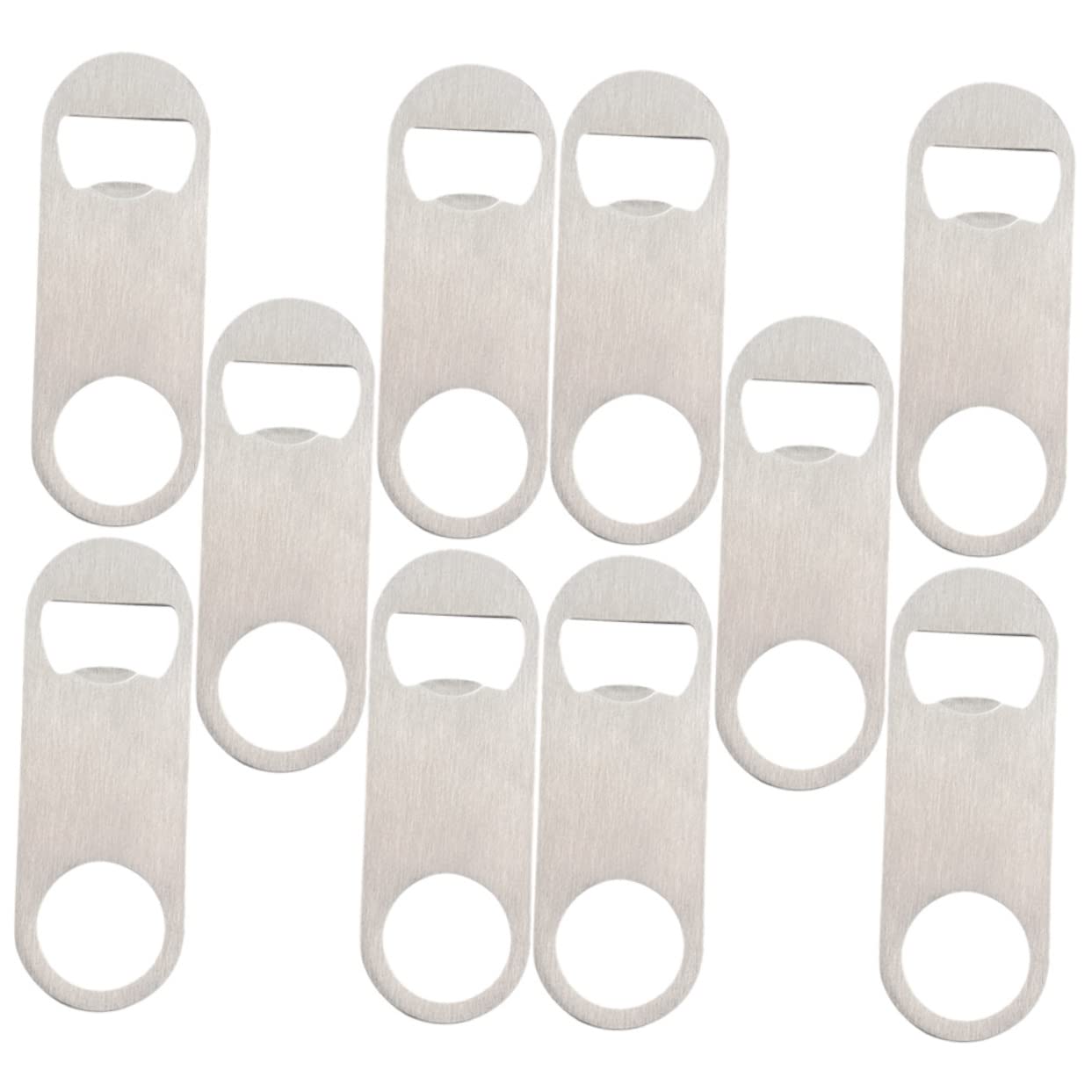 MAGICLULU 3 Ensembles Ouvre Bouteille Plat Acier Inoxydable Ouvre Canettes Et Bouteilles Multifonctionnel Pour Et Événements 10 Pièces * 3