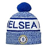 Icon Sports Officially Licensed Chelsea FC Soccer Beanie - Unisex Adult - CHL42BN Blue