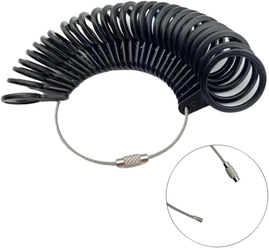 3/4/6/7Pcs Rings Sizer Measuring Tool Set Rings Guage for Rings Measurer Integrated Conical Rings Mandrel Sizer Tool