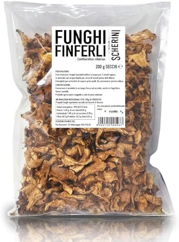 Scherini Valtellina – Champiñones secos Rebozuelos deshidratados,...