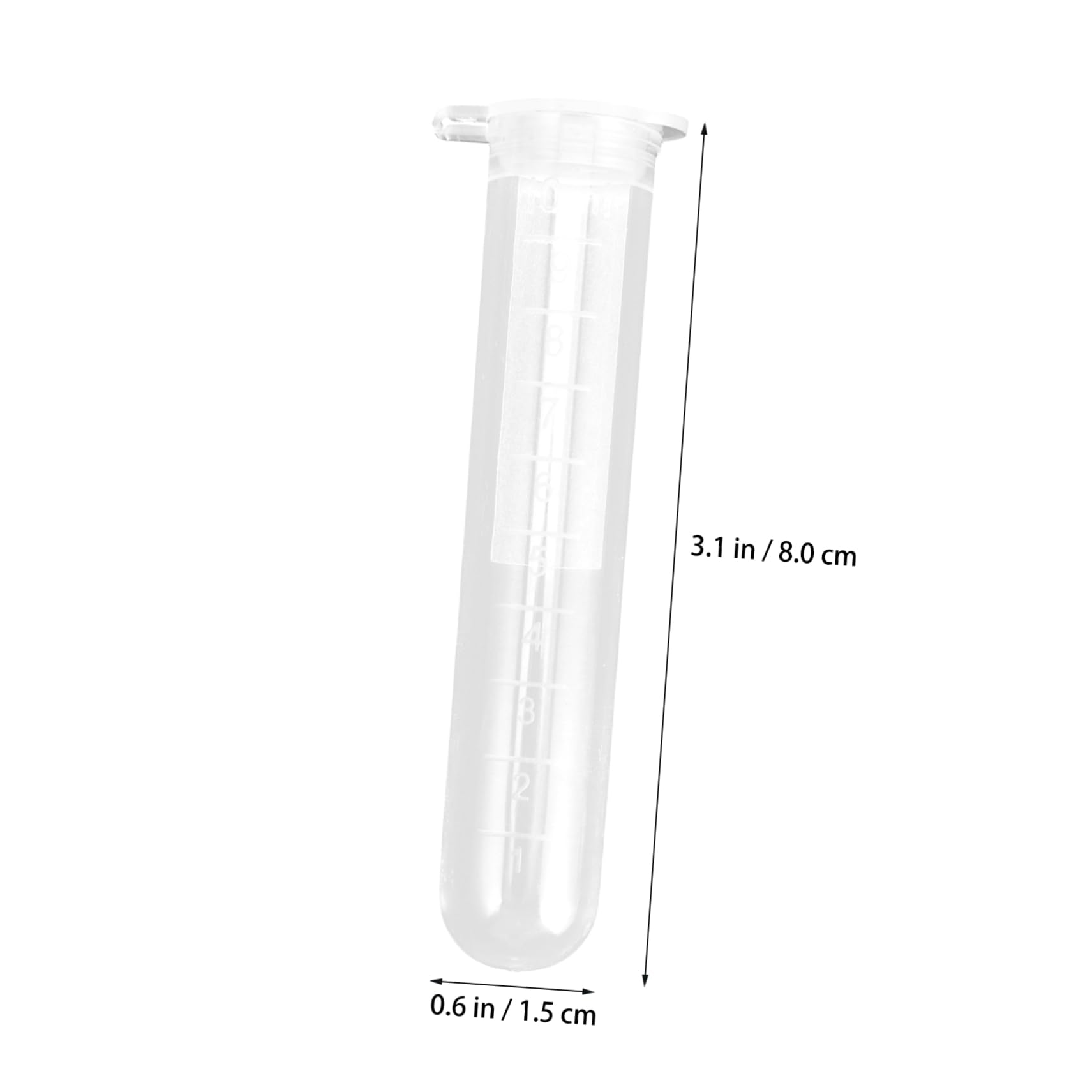 Provette Scala Graduata da Centrifuga 200 da 10ml in Plastica e Pareti Lisce per Uso Sperimentale e Misurazioni di Laboratorio