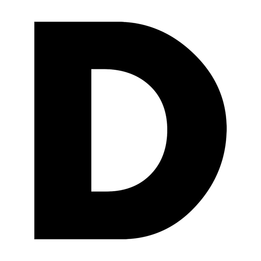 Amazon｜一文字からの D フォント BESTSEVEN 太字 Lサイズ 10cm