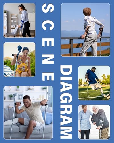 SPRING SEAON Unterarmgehstützen Polster – Weiche Plüsch-Schaumstoff Griffpolster mit rutschfester Gummistruktur, Klettverschluss, Druckentlastend & Komfortabel, Universal Passend, Waschbar, 2er Set