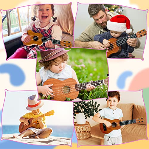 Xilanhhaa XILSHIW Kids Toy Ukulele Guitar,Classical 17Inch 4 String Mini Children Guitar thumb #5