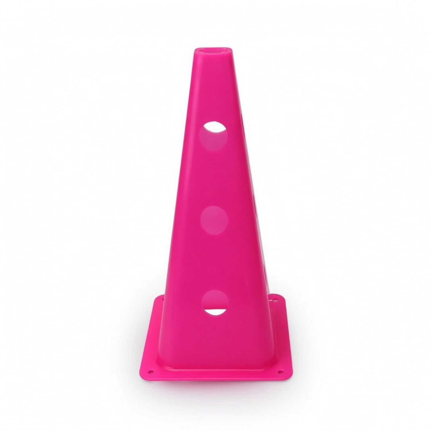 30 Cm Plastic Training Cone Multipurpose Cone with Side Openings Tapered Sports Cones Long-Lasting for Coaches, Athletes, Schools, Football Exercises, Rose Red-image-30