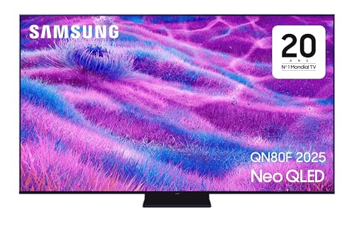 Samsung TV AI Mini LED 55 Pouces Neo QLED QN80F 4K Smart TV, Quantum Matrix Core, Processeur NQ4 AI Gen2, WiFi, Airplay, HDR, Q-Symphony, OTS Lite, Knox...