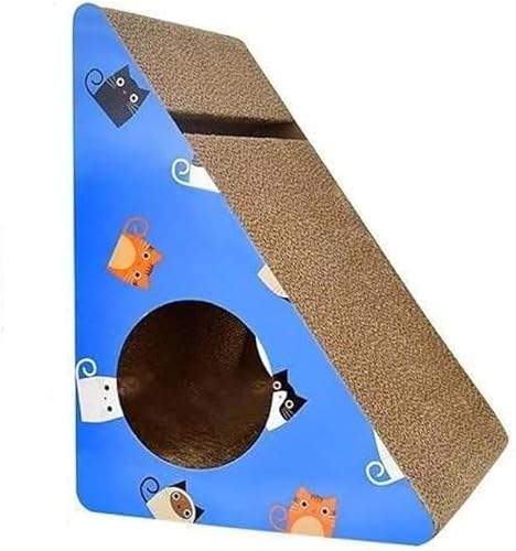 AZIEBAY猫ハウス、ボール、猫の爪とぎボード、爪研ぎ、ペット用品、実用的、多機能、ポータブル、かわいい