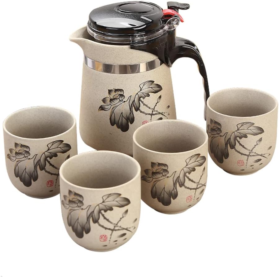 緩い葉と咲く紅茶に理想的な注入者が付いている陶磁器のティーポット 取り外し可能なステンレス鋼の注入者のティーポット茶やかん Size Ns 在庫あり