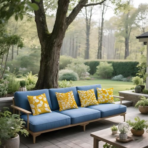 Housse coussin extérieur imperméable orange protégeant vos salons de jardin - 5