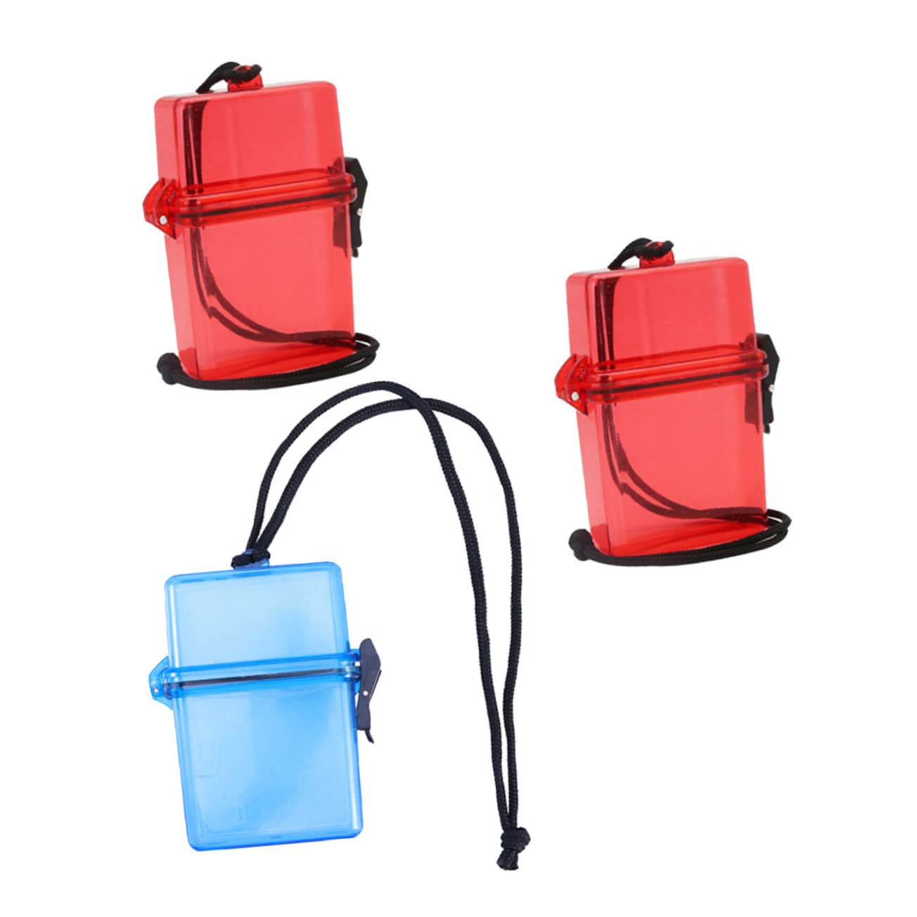 FOYTOKI Waterproof Storage Containers 3 Pack Diving Sealing Boxes Dry Storage Boxes for Medicine Cigarette Earbud Color