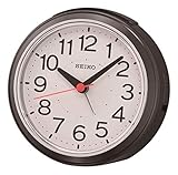 Seiko QHR026K Réveil radio-piloté en plastique Noir