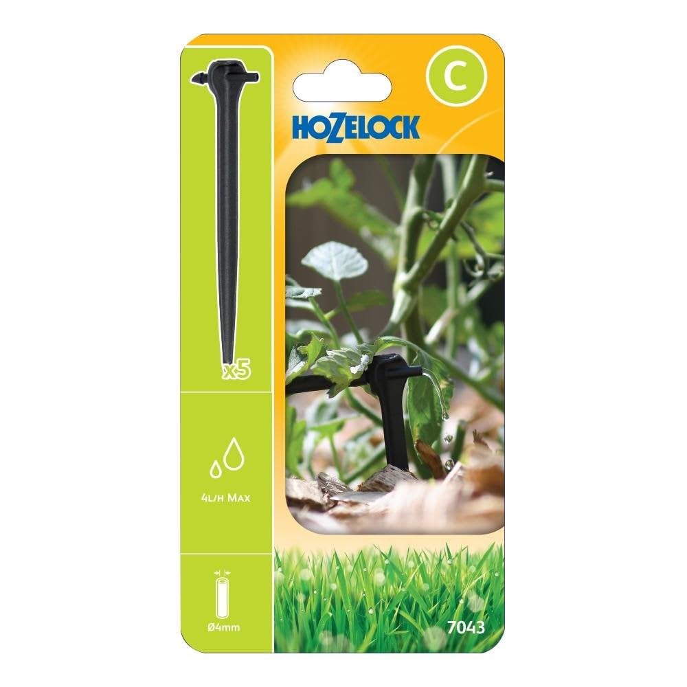 Hozelock Asta End-of-Line Pressure Compensating Dripper Spikes (5 pack)
