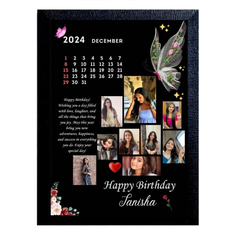 A4 Size Wooden Customized Happy Birthday Collage Photo Frame Names a4-size-wooden-customized-happy-birthday-collage-photo-frame-names