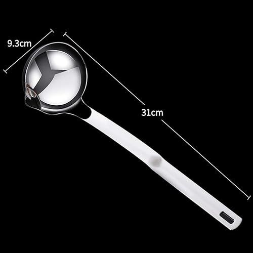 Miniatura 6 de Sopa de acero inoxidable, separador de aceite de sopa, separador de grasa de alimentos, cuchara separadora de grasa, separador de grasa, cuchara de