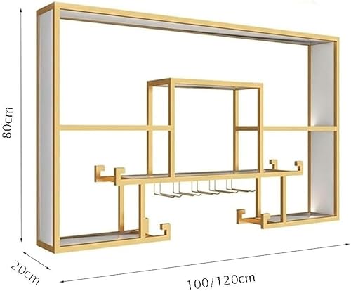 Miniatura 2 de Estantes de vino industriales colgantes montados en la pared, soporte para botella de vino para exhibición de bar en casa, estantes flotantes, para