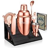 ROCKSLY Mixology Bartender Kit and Cocktail Shaker Set for Drink Mixing | Mixology Set with 6 Bar Se