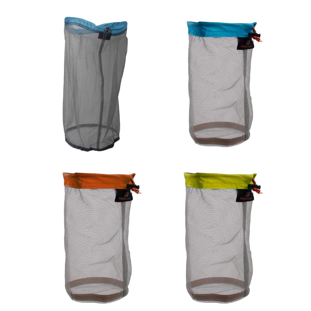 HEAVENGLOW 4 Pieces Ultra Light Mesh Stuff Sack Storage Bag Pouch for Tavel Camping | Other Camping/Hiking Backpacks | Hiking Backpacks | Camping & Hiking | Outdoor Sports-image-37