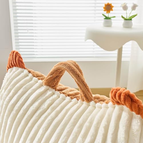Image of Kisoy Bean Bag Chair, Bean Bag Sofa with Memory Foam Filler for Boys and Girls Soft Faux Fur Fabric Floor Chair for Gaming, Reading Relaxing,Brown