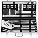 Produktbild POLIGO 21PCS Edelstahl Grillbesteck im Koffer Geschenke für Männer - Grillzubehör Kit mit Grillmatte - Ideale Grillbesteck Set Geschenk für Männer und Frauen