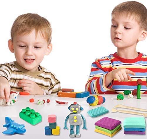 Polymer Clay,Polymer Clay Starter Kit 50 Colors Oven Bake Modeling Clay Moderately Firm Nontoxic DIY Soft Craft Clay Set with Sculpting Tools and Accessories for Kids, Artists. 7 5167l77lY5L. AC