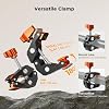 K&F CONCEPT Gooseneck Mount for Camera Webcam Phone, Camera Mount Clamp with Action Cam Adapter & Phone Holder, Action Camera Mount Compatible with GoPro Hero 13/12/11, Osmo Action 5/4/3, Insta360 X5 #3