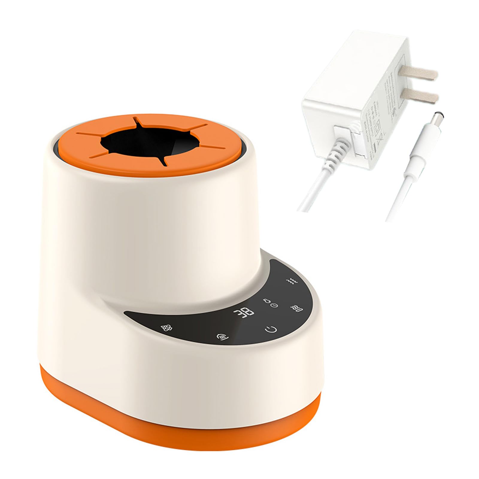 Chauffe-biberon portable avec fonction secousse, facile à transporter, pour un chauffage uniforme du lait maternel autour du chauffage à air chaud