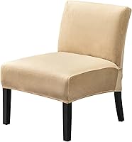 Vista 21 de JIAN YA NA Funda para Silla de Acento sin Brazos, Funda Elástica para Silla sin Brazos de Spandex, Fundas para Sillas sin Brazos, Funda para Silla