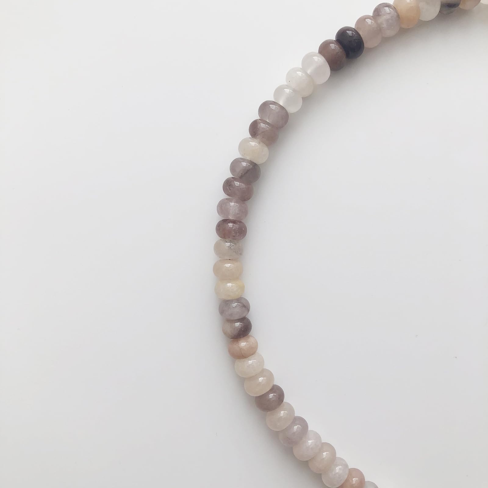 Collana da donna con pietre preziose, colore puro, stile bohémien, choker in pietra naturale, da surfista, con perle arcobaleno placcato oro 18 carati, gioielli fai da te fatti a mano